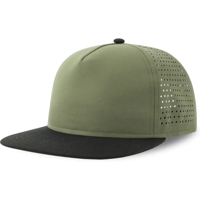 Atlantis Headwear Bank Five Cap Recycled AT424 - OLIVE/BLACK - One size