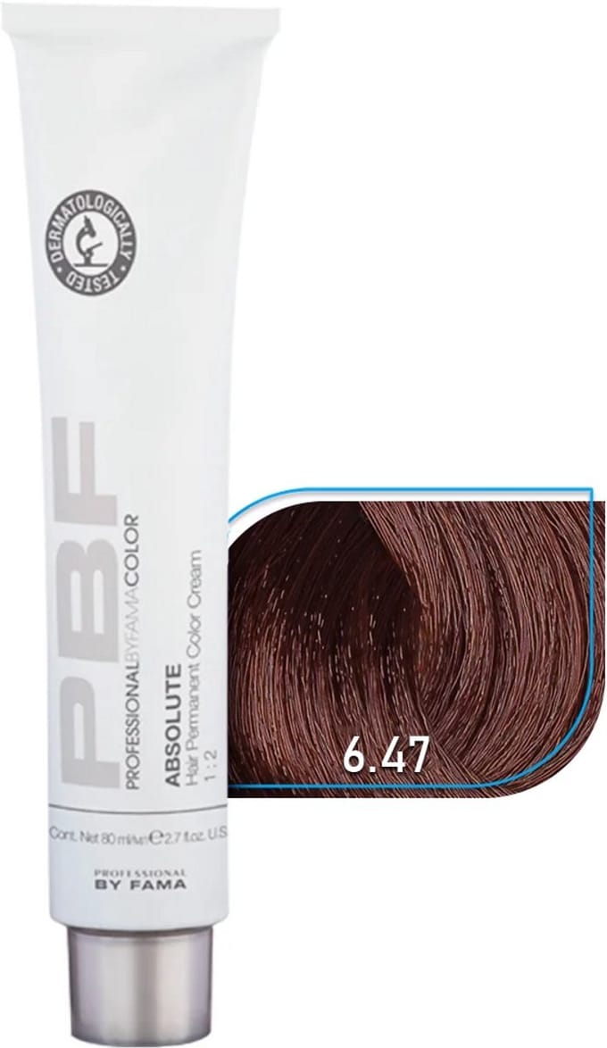 PBFcolor 6.47 deep amber, matu krāsa 80ml