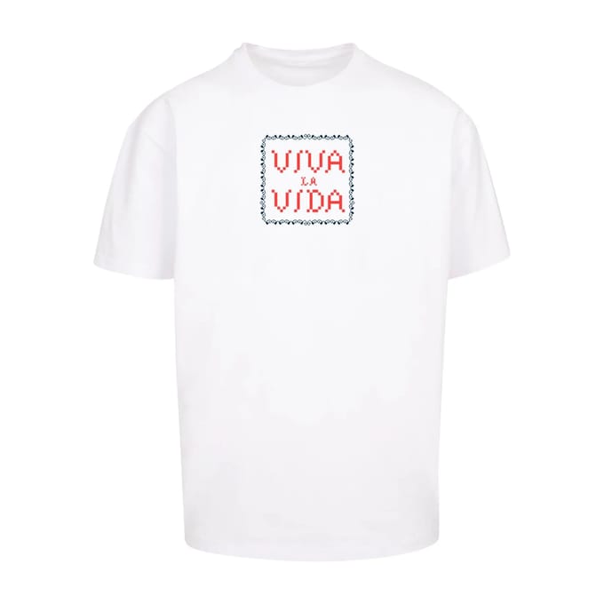 Oversized T-shirt Merchcode Frida Kahlo - Pixels viva la vida Heavy