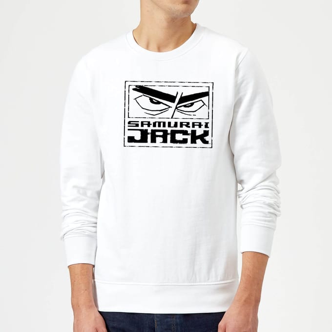 Samurai Jack Stylised Logo Sweatshirt - White - S