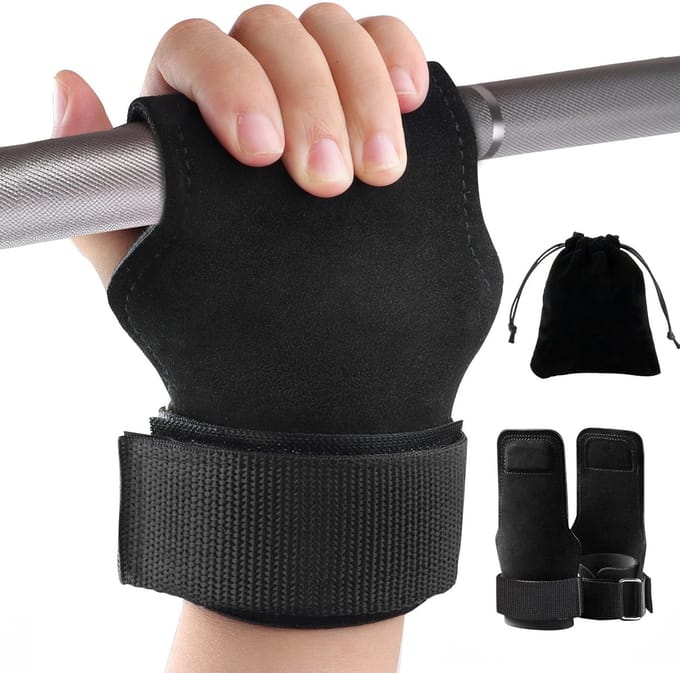 Dailygoods - Power lifting straps voor krachttraining - Antislip verstelbare handschoenen