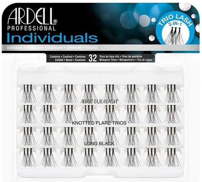 Ardell Individuals Knotted Flare Trios Long Black 32 st