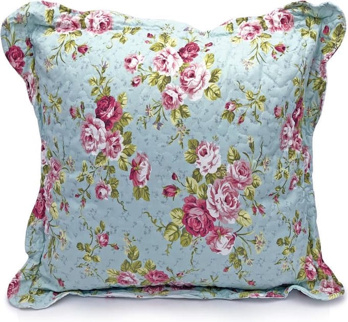 Woontante - Sierkussen - Roze Patchwork - 50x50 cm