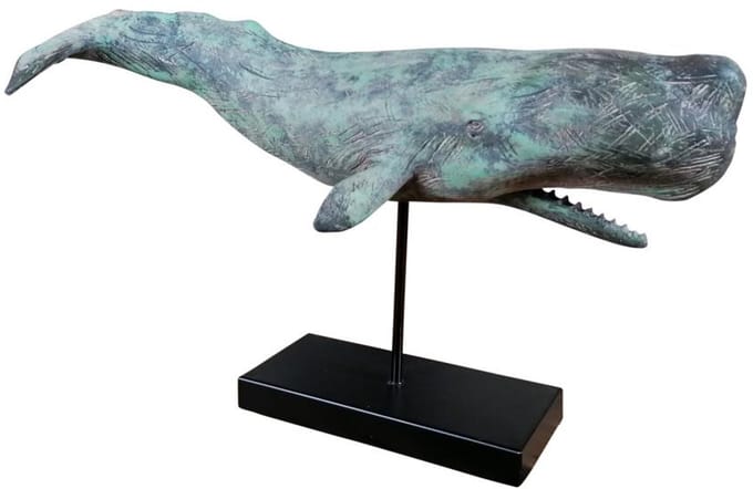 Michael Noll - Walvis beeld - XL - 51 cm