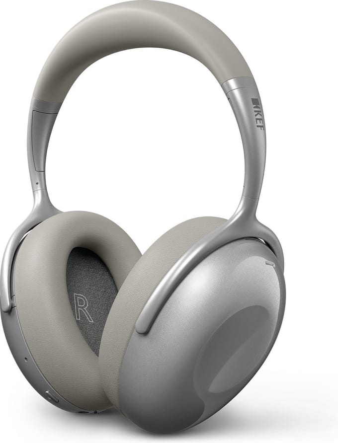 Kef - Mu7 Draadloze hoofdtelefoons met Smart Active Noise Cancellation - zilver