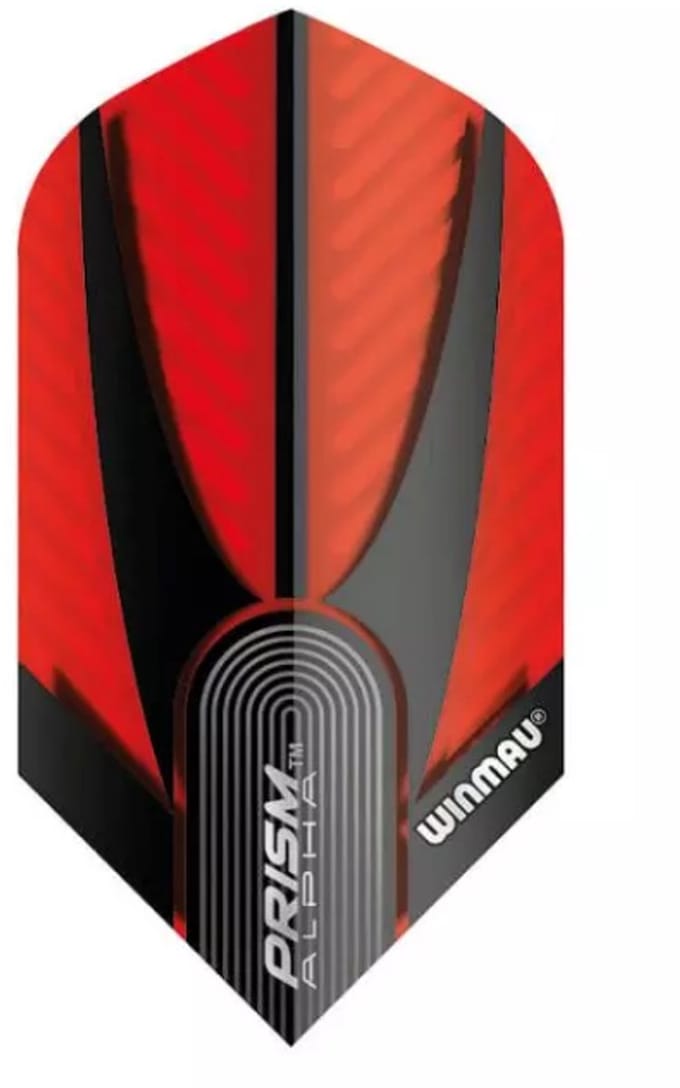 Winmau Prism Alpha Slim Red & Black - Dart Flights