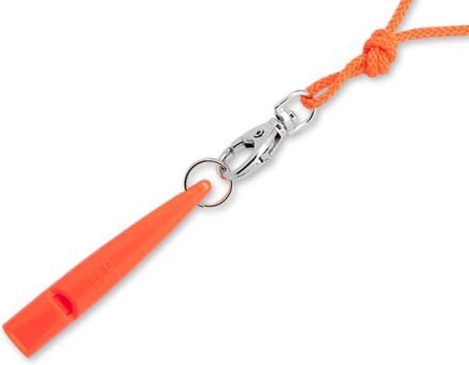 ACME Hondenfluit 211 ½ met koord Neon Oranje