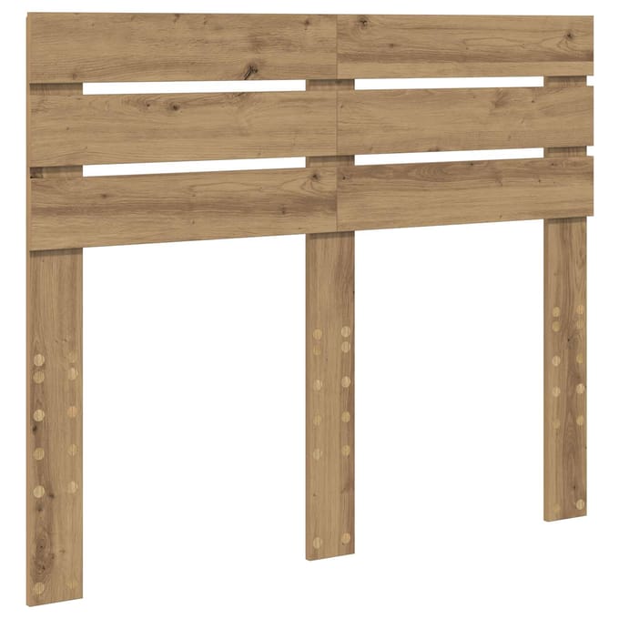 vidaXL Hoofdbord Artisan Eiken Bewerkt hout