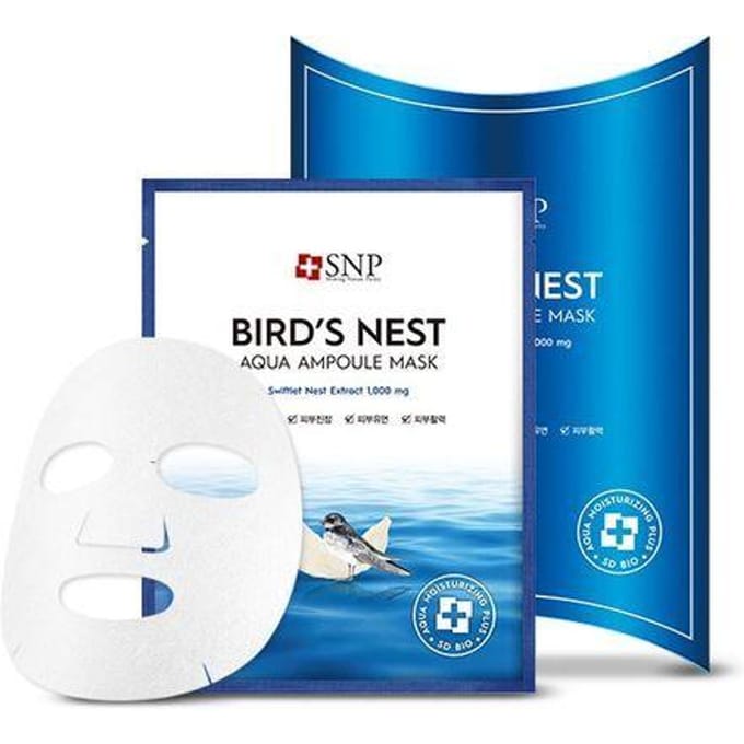 Vogelnest Water Aqua Vocht Ampoule Mask Set 25 ml x 10 st blue