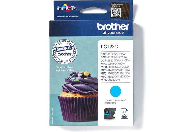 Brother LC123C / LC 123C High Capacity Cyan Ink - Inktpatroon Cyaan