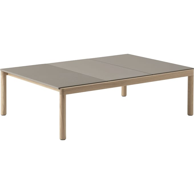 Muuto Couple Salontafel 120 x 84 - taupe - plain/plain/wavy