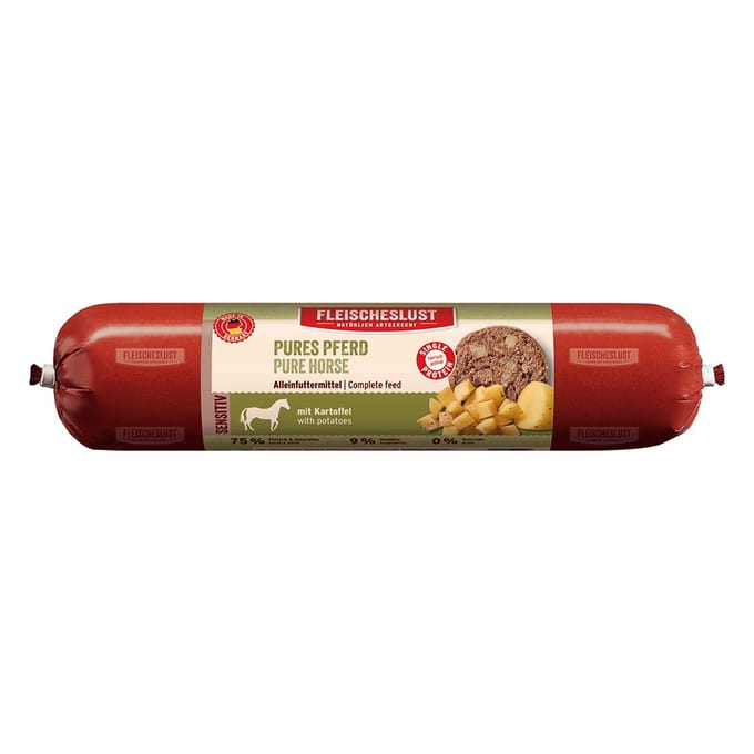 Voordeelverpakking Fleischeslust Classic 12 x 800 g - Puur paard met aardappel