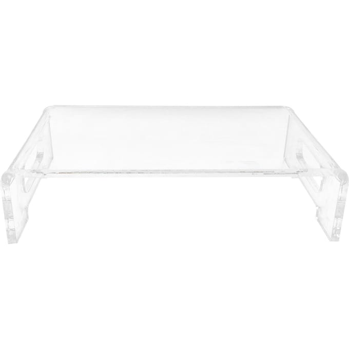 Monitorstandaard Acryl Transparant Duurzaam Multifunctioneel Oogbescherming Bureau Standaard voor School white