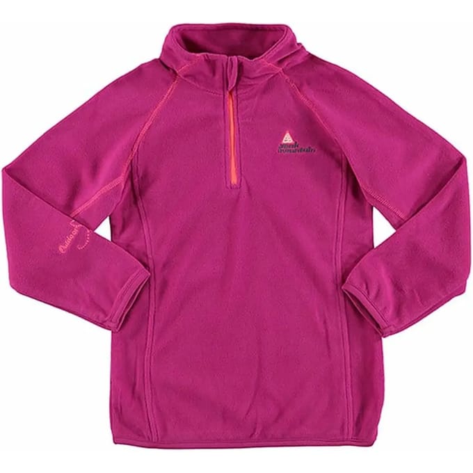 Microfleece sweatshirt met halve rits voor meisjes Peak Mountain Gafine