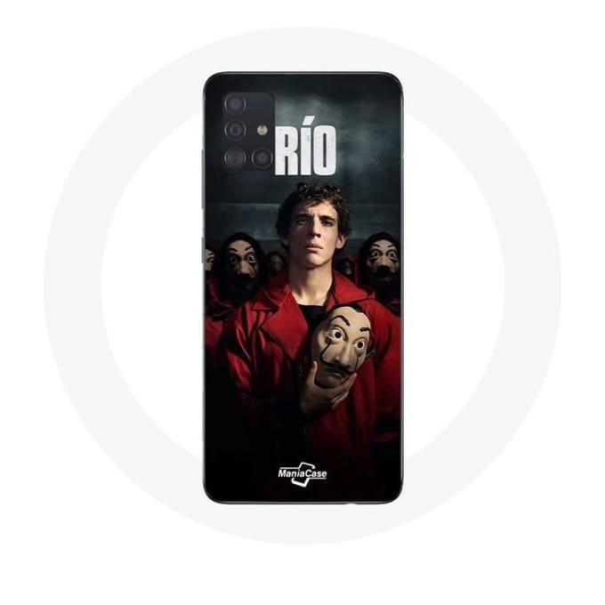 Coque - Maniacase - Samsung Galaxy A51 - Souple - La Casa De Papel - Rio Masque