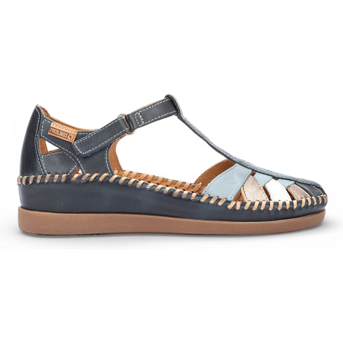 Pikolinos - CADAQUES W8K-0705C1 - Platte sandalenDames Sandalen - Kleur: Blauw - Maat: 42