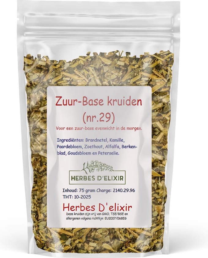 Herbes D'elixir Zuur-Base Kruiden - Kruidenthee - Losse Thee - 75 Gram - Natuurlijk
