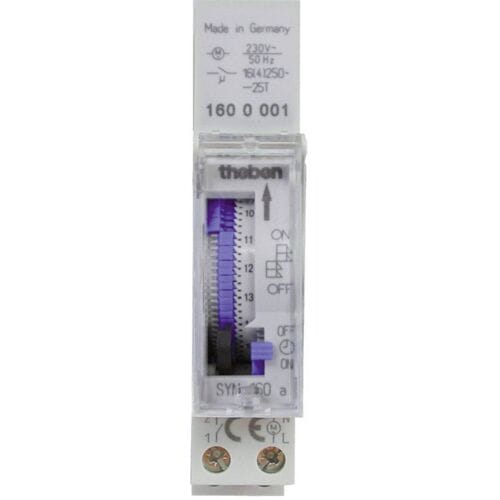Theben 1600001 SYN 160a Analoge schakelklok met dagprogramma, schakelklok