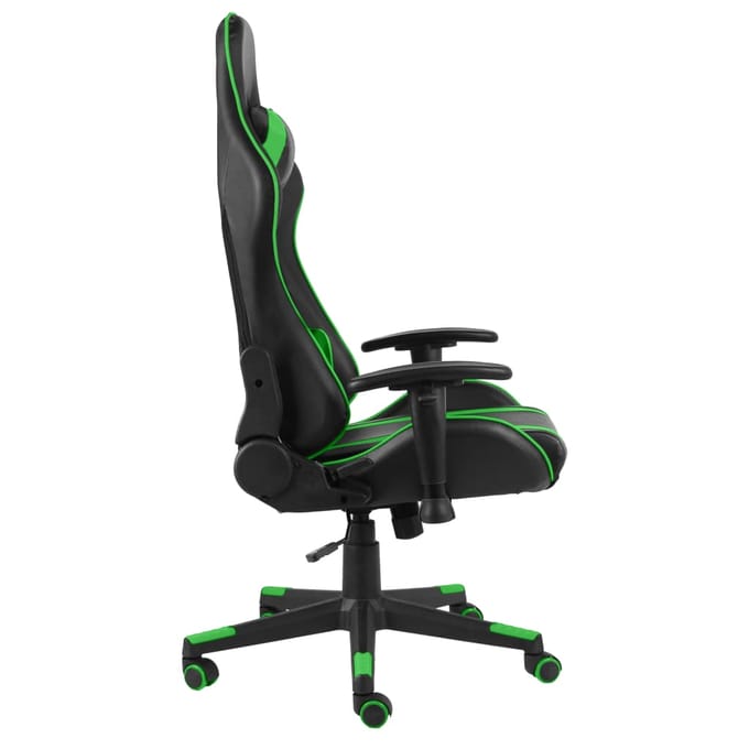 vidaXL - Gamestoel - draaibaar - PVC - groen