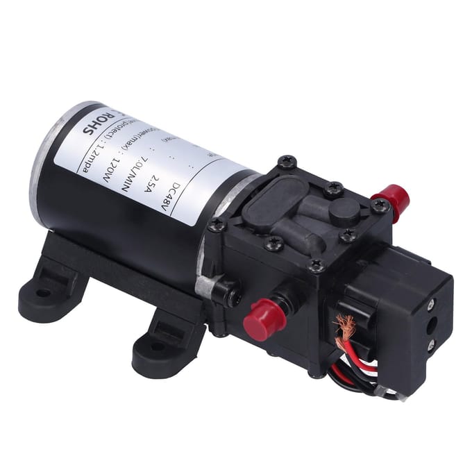DC48V 120W DC Intelligente Membraanpomp 7.0L/MIN Automatische Verstuivende Hogedrukpomp
