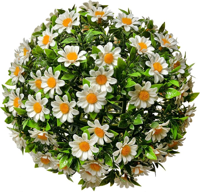 Clayre & Eef Buxus bol Ø 22 cm Wit Groen Kunststof