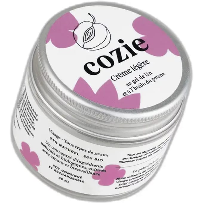 Lichte dagcrème met vlasgel en pruimenolie Cozie 30ml