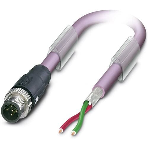Phoenix Contact 1518025 Sensor/actuator dataconnector, geassembleerd M12 Aantal polen (sensoren): 2 Stekker, recht 2.00 m 1 stuk(s)