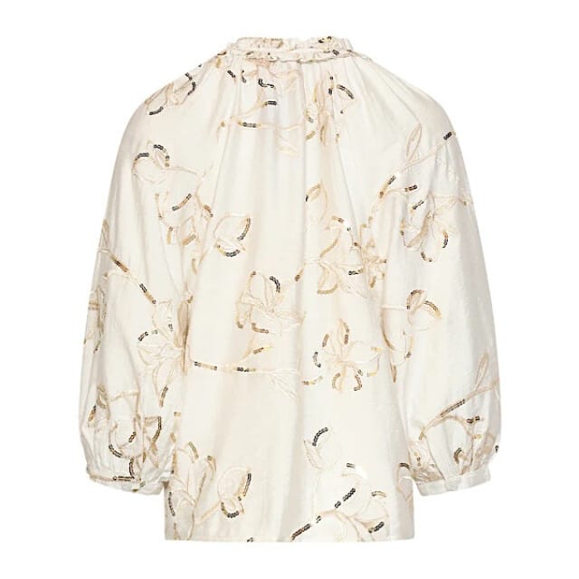 Smashed Lemon blouse 26320 - Offwhite/Gold