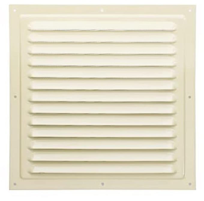 Metalen Ventilatierooster 25 x 25 cm - Beige
