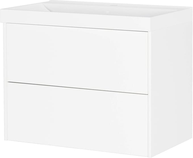 Wastafelkast Rain Wit - Breedte 81 cm - Hoogte 65 cm - Diepte 46 cm
