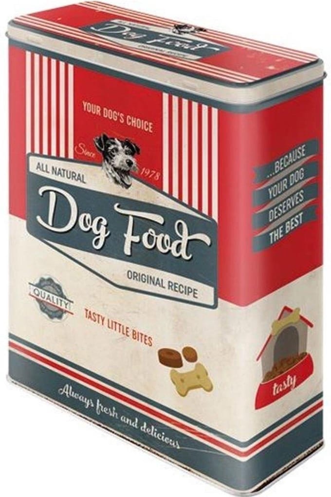 Nostalgic Art - XL Dog Food - Retro 3D Design Voorraadblik
