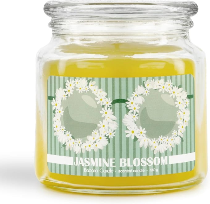 Luxe Geurkaars in Glas met Deksel - Langdurig Aroma - 100 Uur Brandtijd