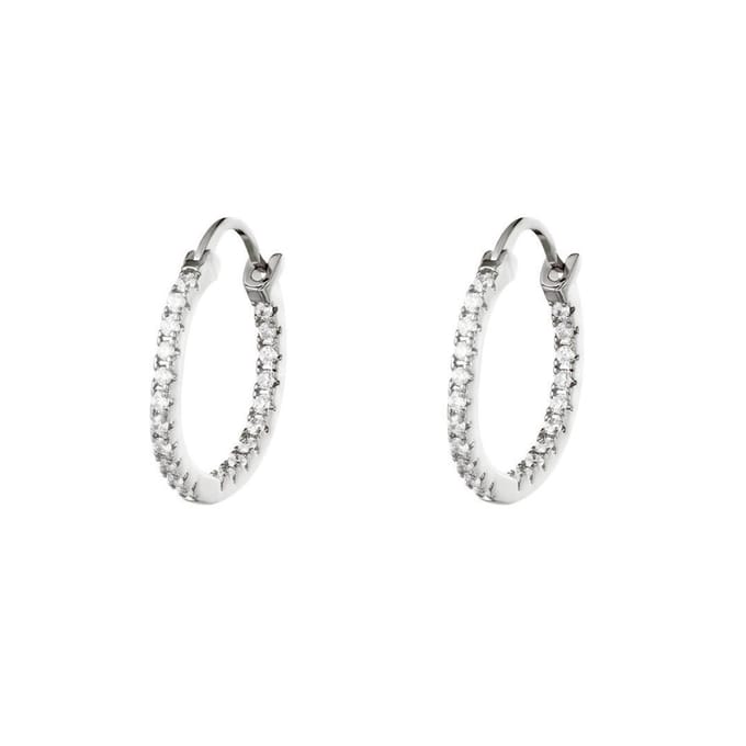 Oorbellen Shiny Hoops - Yehwang - Oorringen - One size - Zilver