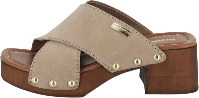 Leren sandalen met hak: Les Pipa