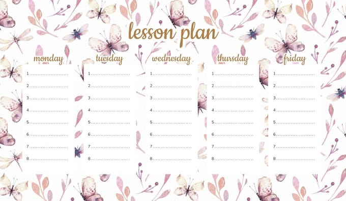 Wallvy - Magnetisch Lesplanbord - 30x17,5CM - Vlinders en Motten - Personaliseerbaar
