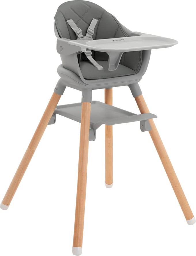 Kikkaboo Kinderstoel 2 in 1 Woody Grijs