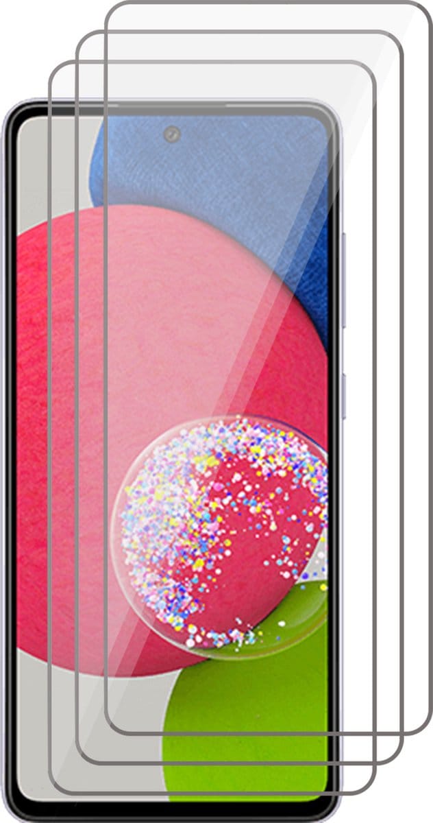Screenprotector geschikt voor Samsung A52 / A52s / A51 / S20 FE - Beschermglas Screen Protector Glas - 3 stuks