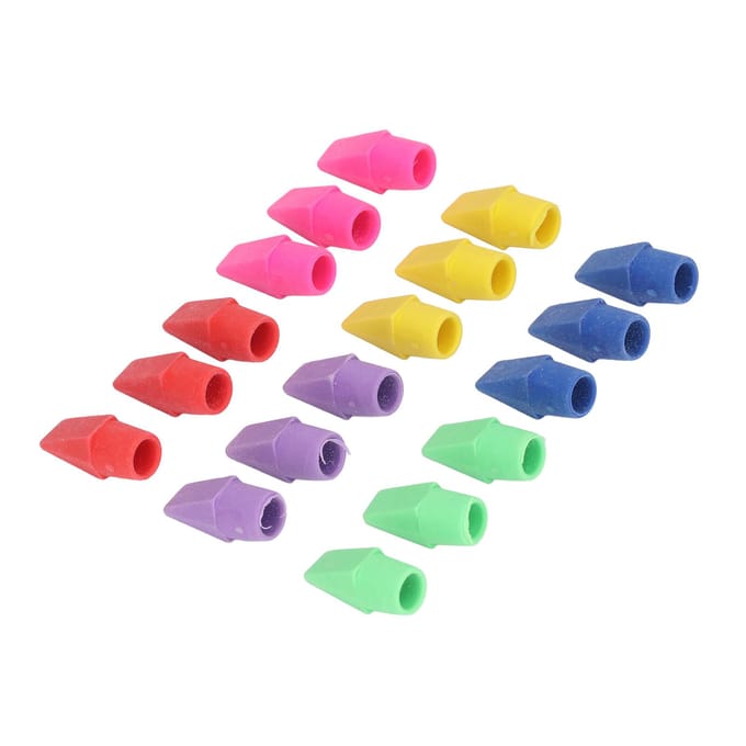 200 Stuks Potloodtopgum Potloodgum Topper Wigvormig Kantoorartikelen voor Kantoor Kinderen green