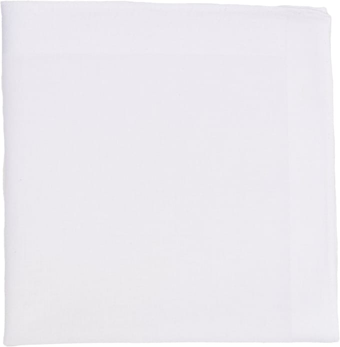 Tiseco Dameszakdoeken Alta 1 - 30x30cm - 6 Stuks - 100% Katoen - Wit