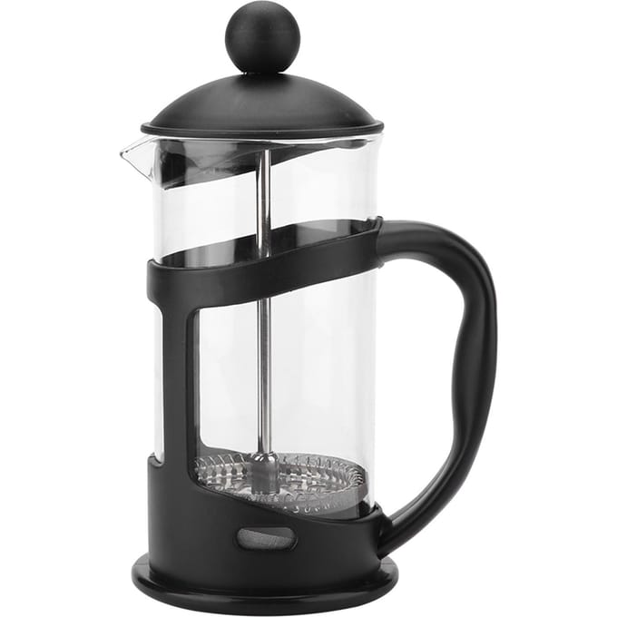 Cafetière à piston portable en acier inoxydable et verre, pour la maison ou le bureau(350mL)