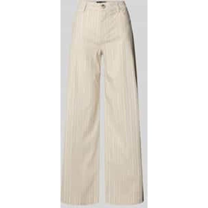 Broek met wijde pijpen en steekzakken