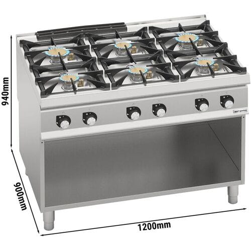 GGM Gastro Gasherd - mit 6 Brennern - 44 kW
