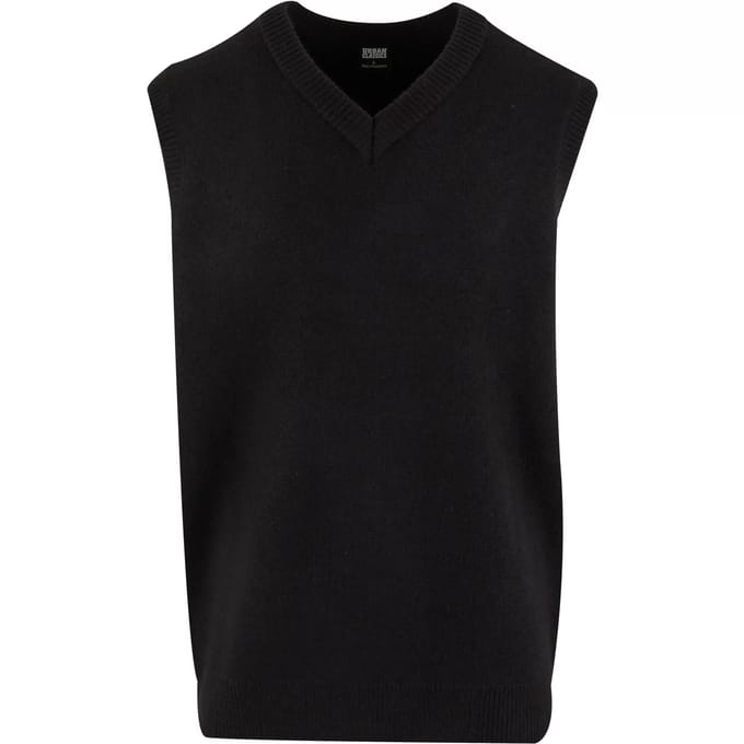 Urban Classics - Knitted Gilet - 4XL - Zwart