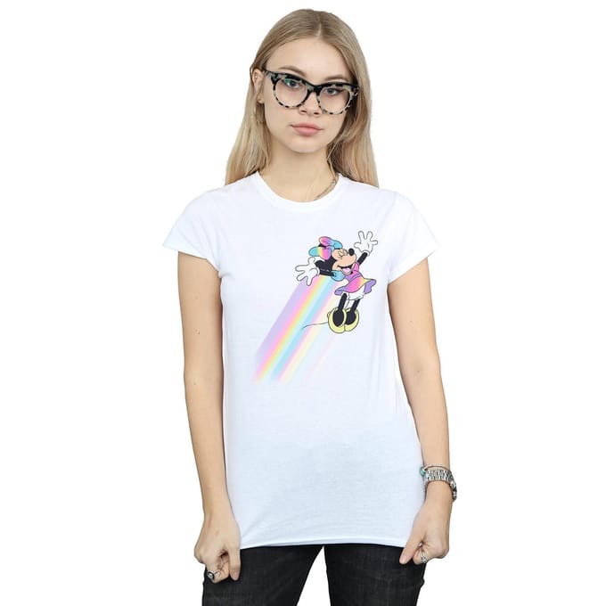 Disney Dames/Dames Minnie Mouse Whoosh Katoenen T-Shirt (Wit)