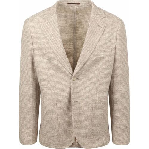 Suitable Knitted Colbert Unlined Beige - Maat 46 - Heren blazer