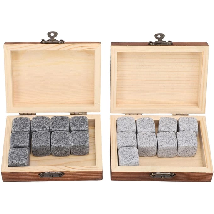 Whisky Stenen Set Herbruikbaar Niet Verdunnend Koelend Koelen Wijn Drank Whisky Stenen Cadeaubox 2 Sets beige