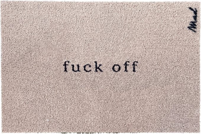 Mad About Mats - Alicia - F*ck Off - deurmat - schoonloop/scraper - wasbaar - 50x75