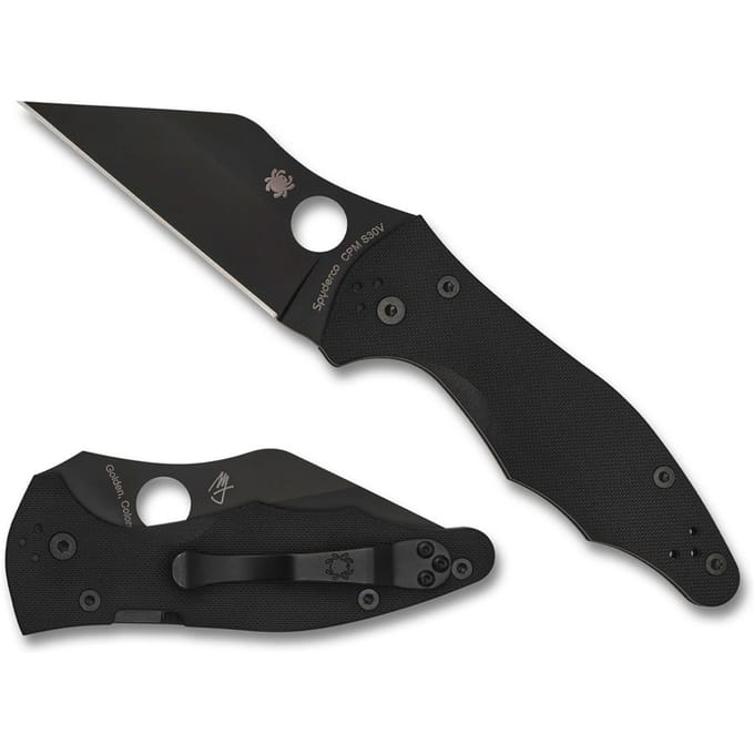 Spyderco yojimbo 2 black / black cpm s30