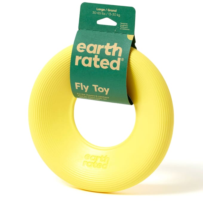 Earth Rated Flyer Toy - Hondenspeelgoed - Geel L