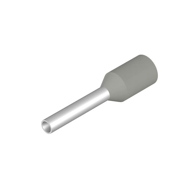 Weidmüller 9004300000 Adereindhulzen 0.75 mm² Deels geïsoleerd Grijs 500 stuk(s)